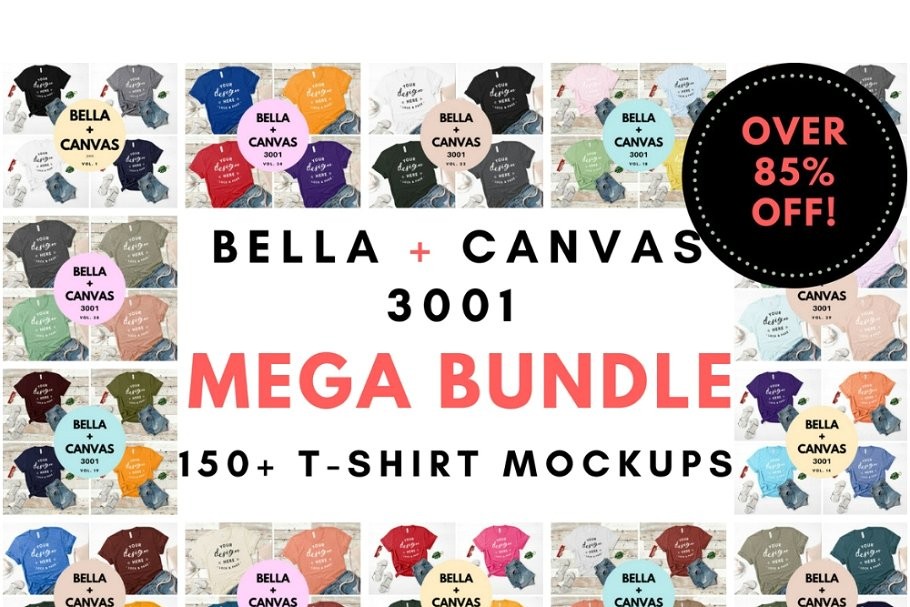 Download Ultimate T-Shirt Mockup Mega Bundle - Graphic Designs